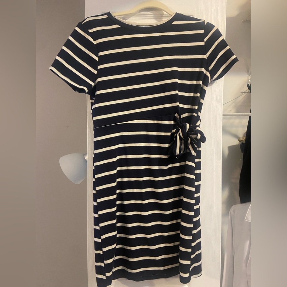 Cynthia Rowley Navy and White Fit and Flare Mini Dress